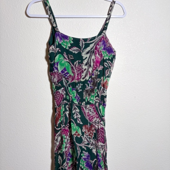 Diane Von Furstenberg Silk Fiesta Green Dress SIZE 6 - Picture 7 of 14